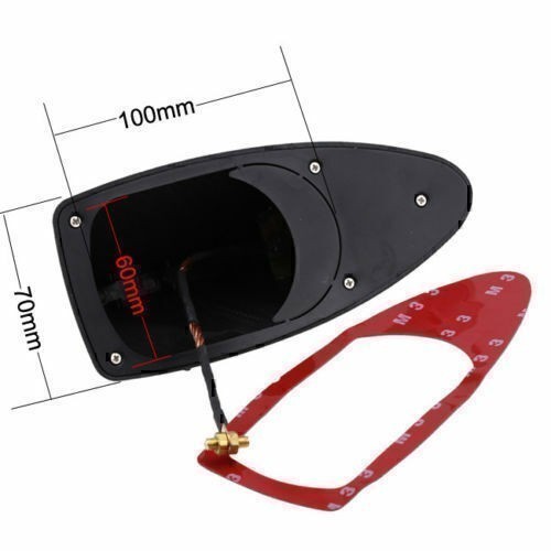 Antenne de toit aileron de requin en fibre de carbone voiture AUTO antenne radio FM/AM ※ - Photo 7/12