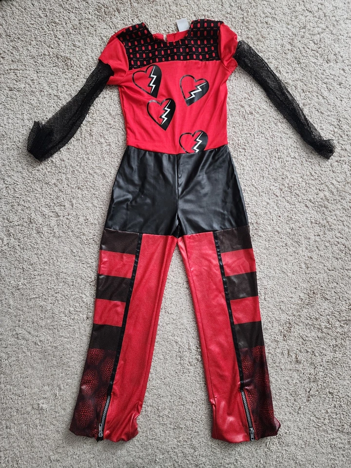 Disney Descendants: Rise of Red - Girls Jumpsuit Costume - Medium - Inc gloves - Image 3 of 4