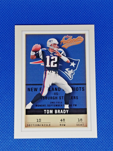 Tom Brady #48 2002 Fleer Authentix card