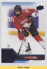 2022 Upper Deck Team Canada Juniors Women's WC Blue Ashton Bell #52 READ 15k9