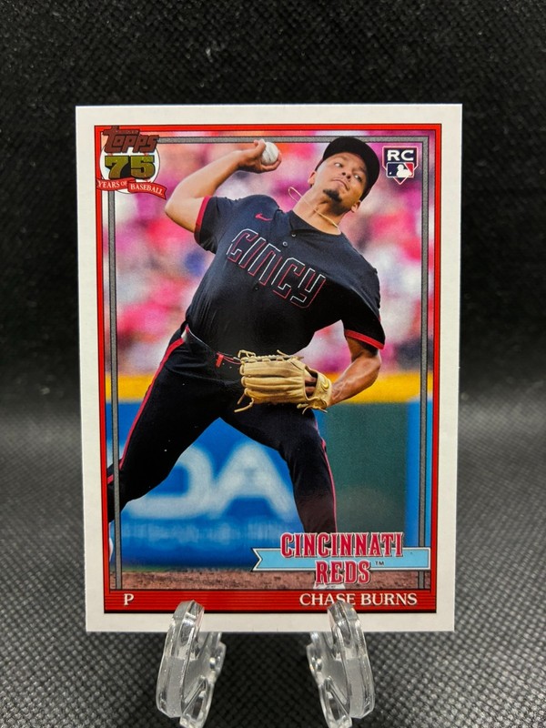 2026 Topps 1991 35th Anniversary Insert #T91-73 Chase Burns RC Reds