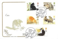 1995 Cats, Cotswold FDC (unaddressed), Catsham - Glastonbury SpHS