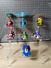 7-PK SUPER MARIO KART GLIDERS Hot Wheels Pipe Frame Bowser Blue Yoshi Sonic Too