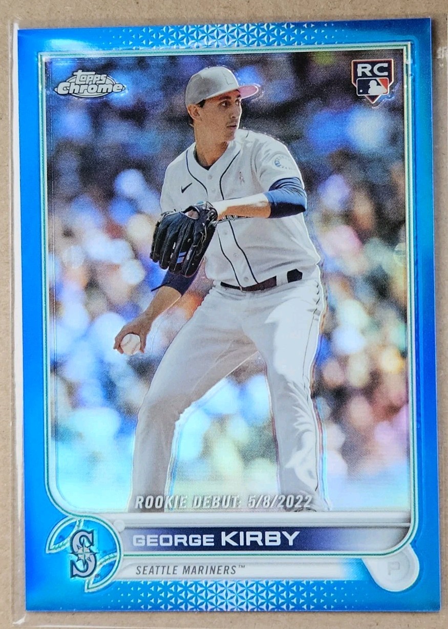2022 Topps Chrome Update George Kirby #USC101  Blue Refractor 86/199