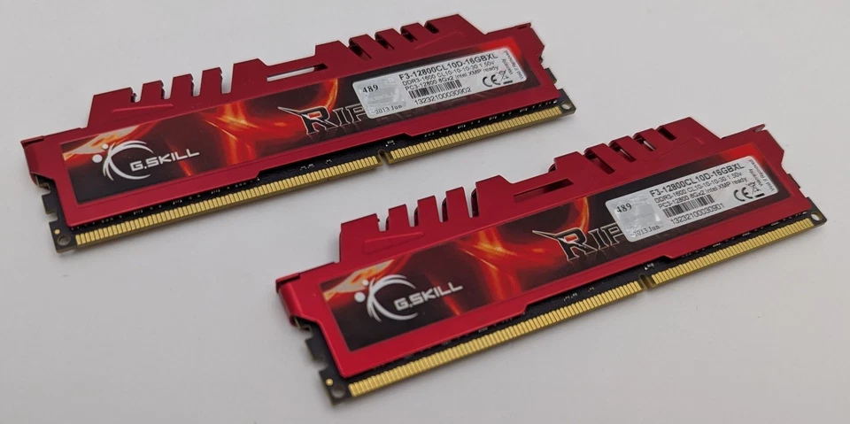 G.Skill Ripjaws X 16GB Kit (2x8GB) PC3-12800 DDR3-1600 RAM F3-12800CL10D-16GBXL - Image 2 of 4