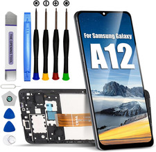 For Samsung Galaxy A12 Screen Replacement with Frame for Samsung A12 A125U Scree