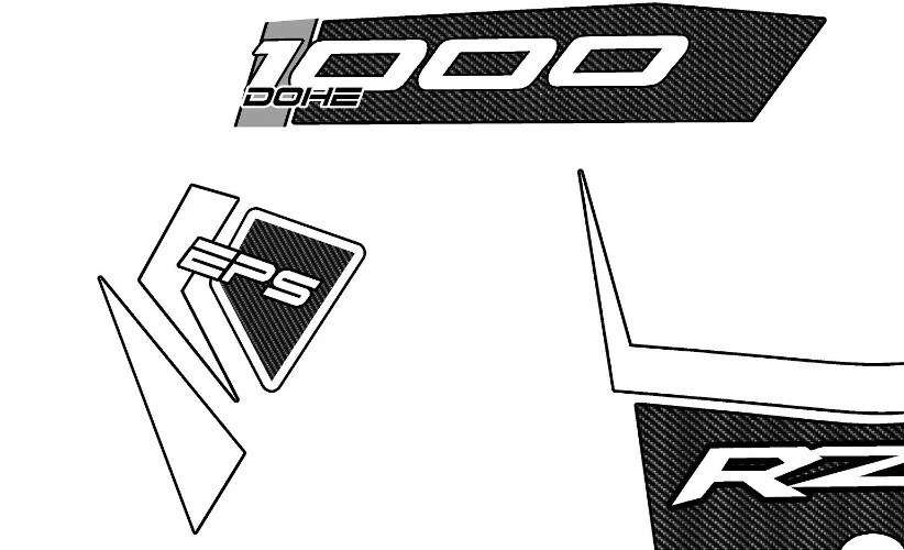 Graphics Kit Sticker Decal Polaris RZR 1000 XP (2014-2018) 2 Doors - Image 3 of 4