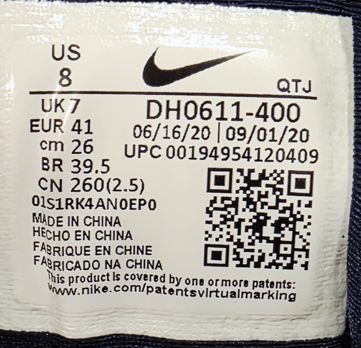 Men's Nike Air VaporMax Plus Midnight Navy Sneaker Shoes Size 8 DH0611-400 EUC thumbnail 5