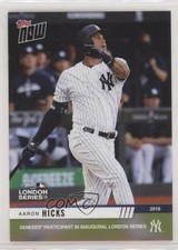 2019 Topps Now London Series Aaron Hicks #LS-27 qm6