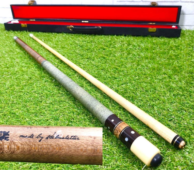 Vintage ADAM Helmstetter Old Adam Pool Cue w/ Case Made in Japan