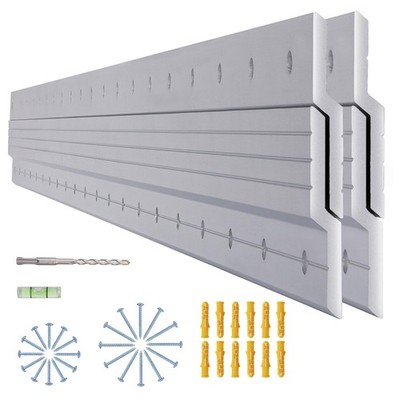 (41 inch) French Cleat Hanger Heavy Duty 500 Lbs Load, 2 Pairs Aluminum Z Cli...