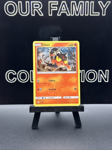 Litten SM08 Black Star Promo Sun and Moon Promos Pokémon TCG SWIRL