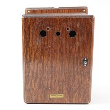 Antique Western Electric phone wood ring box