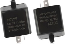 2PCS 12V LED Flasher Relay 2 Pin,Adjustable Turn Signal Relay for Repairing