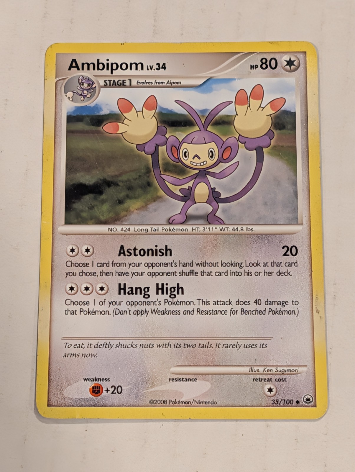 Ambipom 35/100 - Diamond & Pearl Majestic Dawn Set Pokemon Card