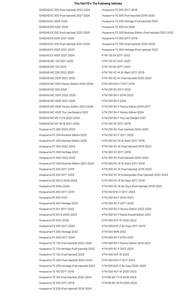 Tusk Aluminum Throttle Tube with Bearing For GAS GAS MC 85 17/14 2022-2025 Foto 3 de 4