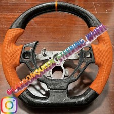 Orange Leather Carbon Fiber Steering Wheel For Nissan Gtr R35 09-16years Orange Leather Carbon Fiber Steering Wheel For Nissan Gtr R35 09-16years