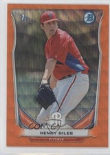 2014 Bowman Prospects Chrome Retail Orange Wave Refractor Ken Giles Kenny 0f8
