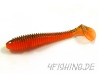 "Keitech 2,8\" Fat Swing Impact - Farbe Motoroil / Orange"