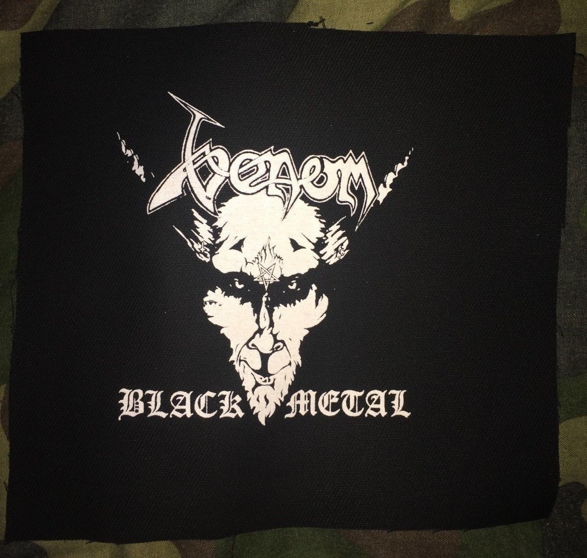 Venom Welcome To Hell Black Metal Canvas Patch Countess Bathory