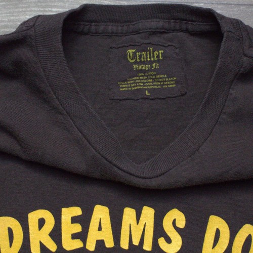 Trailer Vintage Fit Single Stitch Vintage T-Shirt L 100% Cotton - Picture 3 of 5
