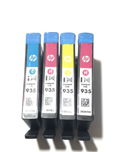 Set of 4 NEW Genuine SEALED SLEEVE HP 935 Color Ink Cartridges (Open Box)