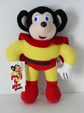 Viacom International 1989 Mighty Mouse Cartoon Character Plush 8.5" NEW WITH TAG