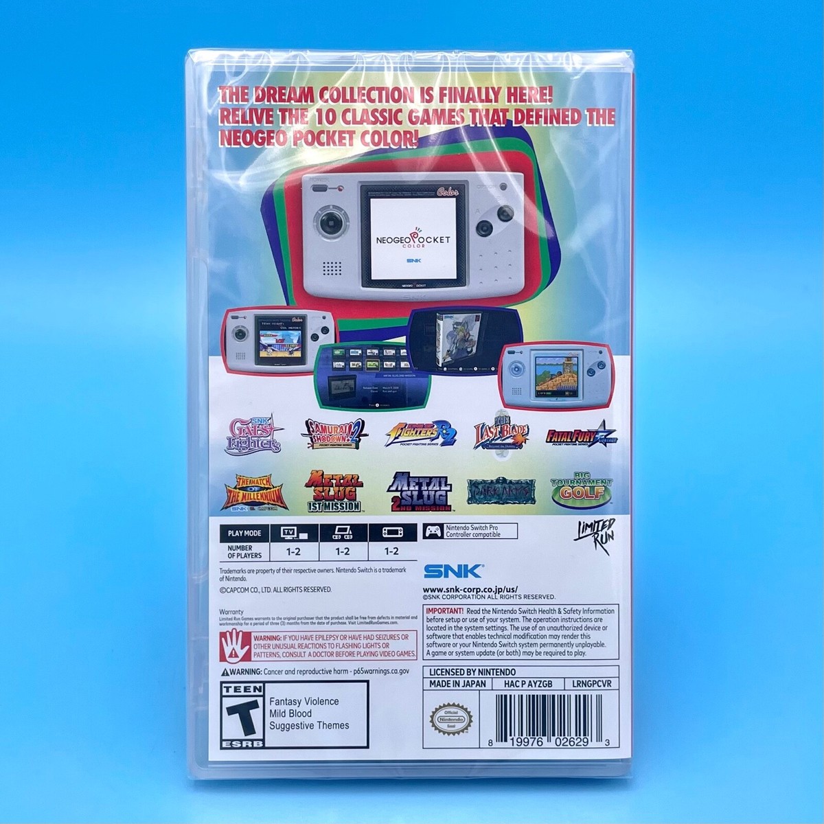 Nintendo Switch Neogeo Pocket color Selection vol1 NEOGEO POCKET COLOR SELECTION Vol.1 First Edition - Nintendo