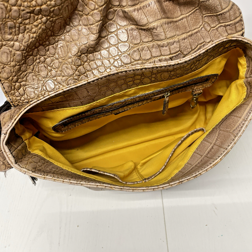 Jessica Simpson Purse, Croc Bag, Large Shoulder Braided Carry All Bag - Vegan - Picture 13 of 16