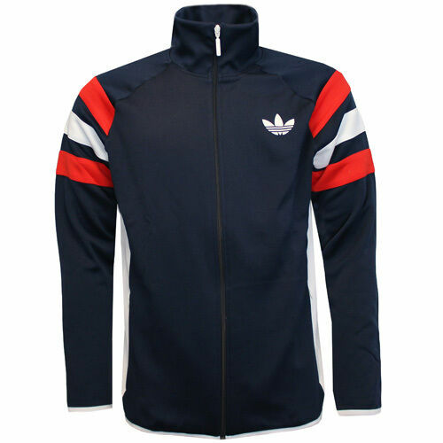 Adidas Navy zip track 90s
