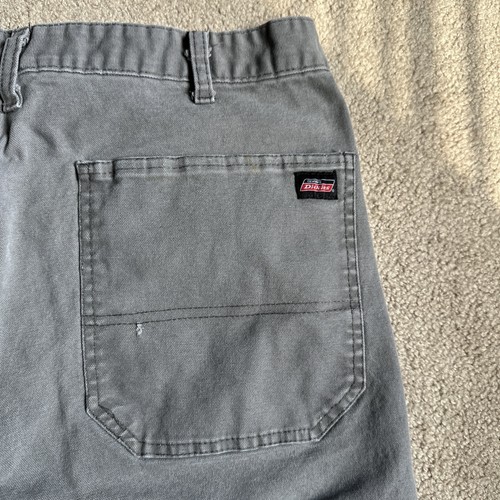 Dickies Men's Heavy Duty Canvas Work Pants Size 36 Gray NO TAG - Picture 3 of 10