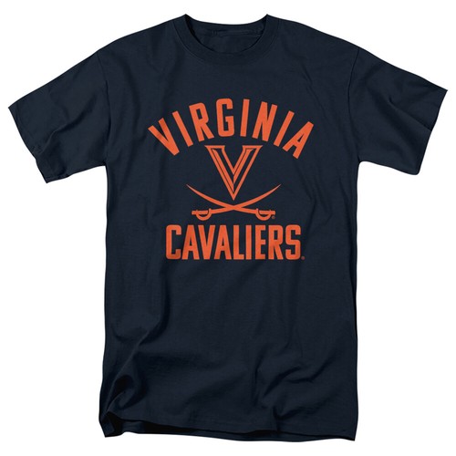 University of Virginia Adult T-Shirt One Color UVA Cavaliers, Navy, S-5XL