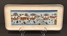 Villeroy And Boch Winter Village Design Naif 13.5" X 6.25" Vitro Porcelain