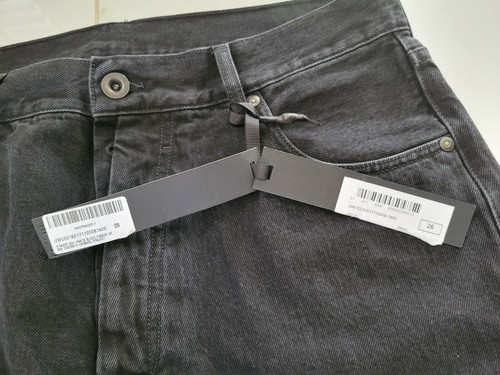 Jeans Ben Taverniti Unravel Project taglia 26 vintage neri larghi ragazzo nuovi con etichette $800 - Foto 7 di 12