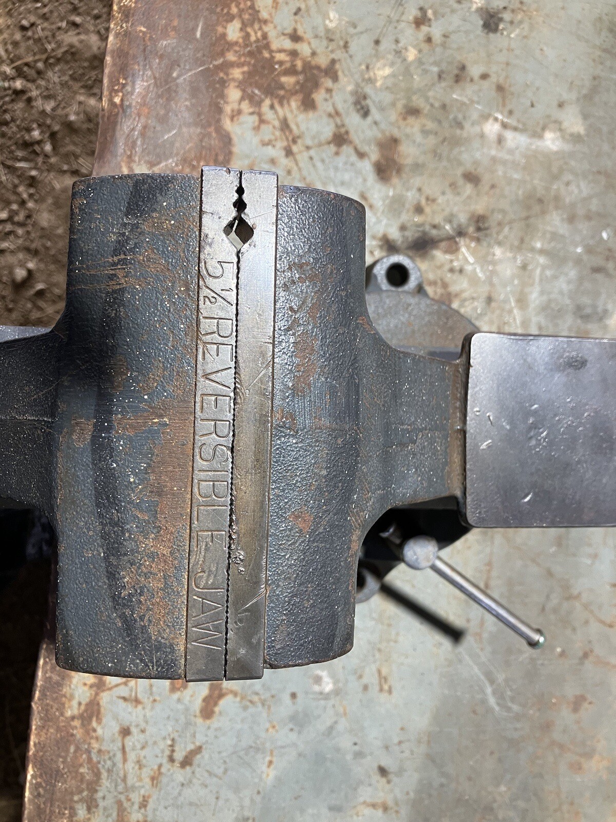 Vintage Craftsman 51871 Swivel Bench Vise; 5 1/2 in Jaws, Pipe Vise