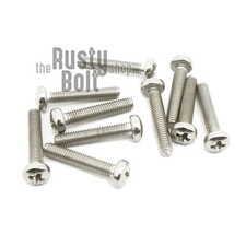 M3 x 16mm, Phillips Pan Head Screws, A2 304 18-8, Stainless Steel