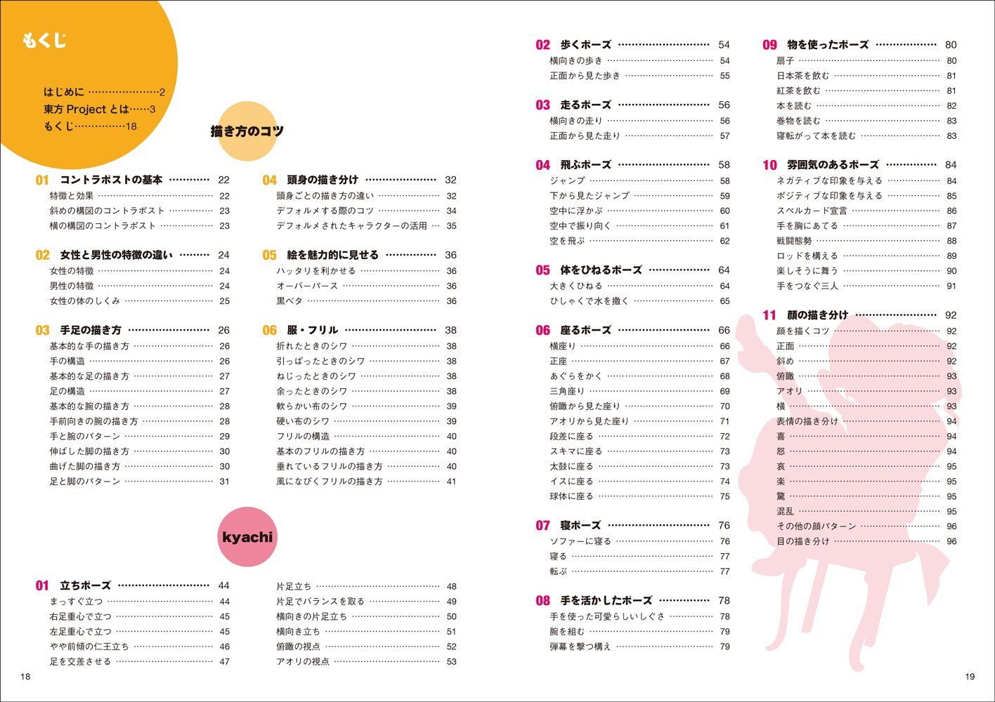 How To Draw Manga Anime Motion Technique Art Touhou Project Japanese Book Ebay