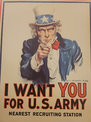 Original Vintage “I Want You For US Army” Poster RPI 223 Oct 1981 ...
