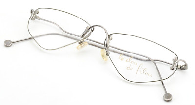 Le Clou De Filou 90s Vintage Full Rim Frameless Spectacles 310701 Silver Crazy