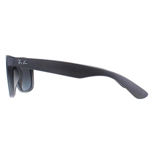 Ray-Ban Gafas de Sol Justin 4165 852/88 Goma Gris Plata Espejo Gradiente Grande - Imagen 3 de 6