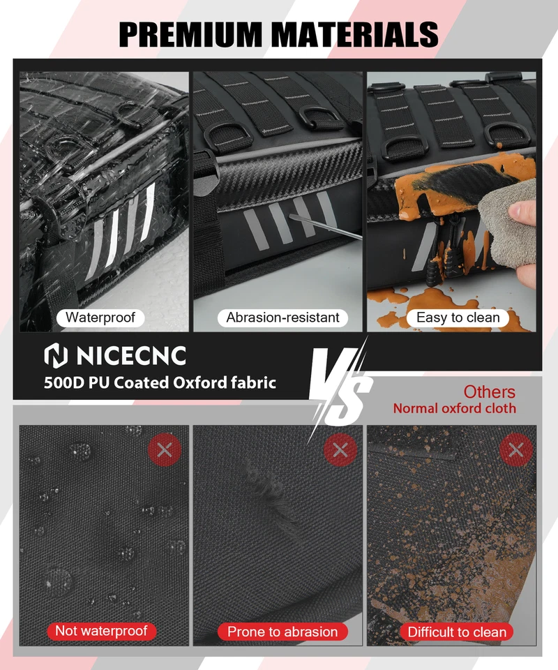 NICECNC Endruo Rear Fender Tool Bag For Suzuki DRZ400S/E/SM DRZ250 XR650R/L - Image 4 of 4