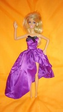 Barbie bambola vestito elegante viola festa principessa abito da ballo abito da sera K52