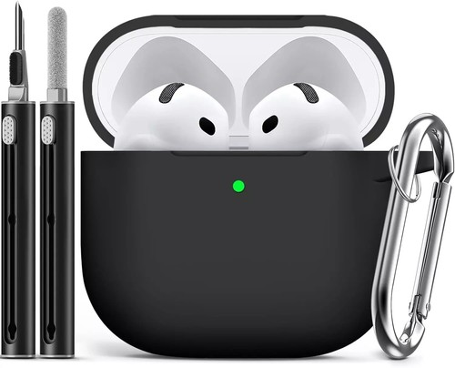 For Airpods 4 Case Cover 2024 with Cleaner Kit,Soft Silicone Protective Case for - Picture 10 of 24