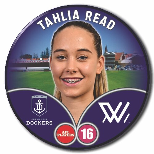 2023 AFLW S7 Fremantle Player Badge READ, Tahlia eBay