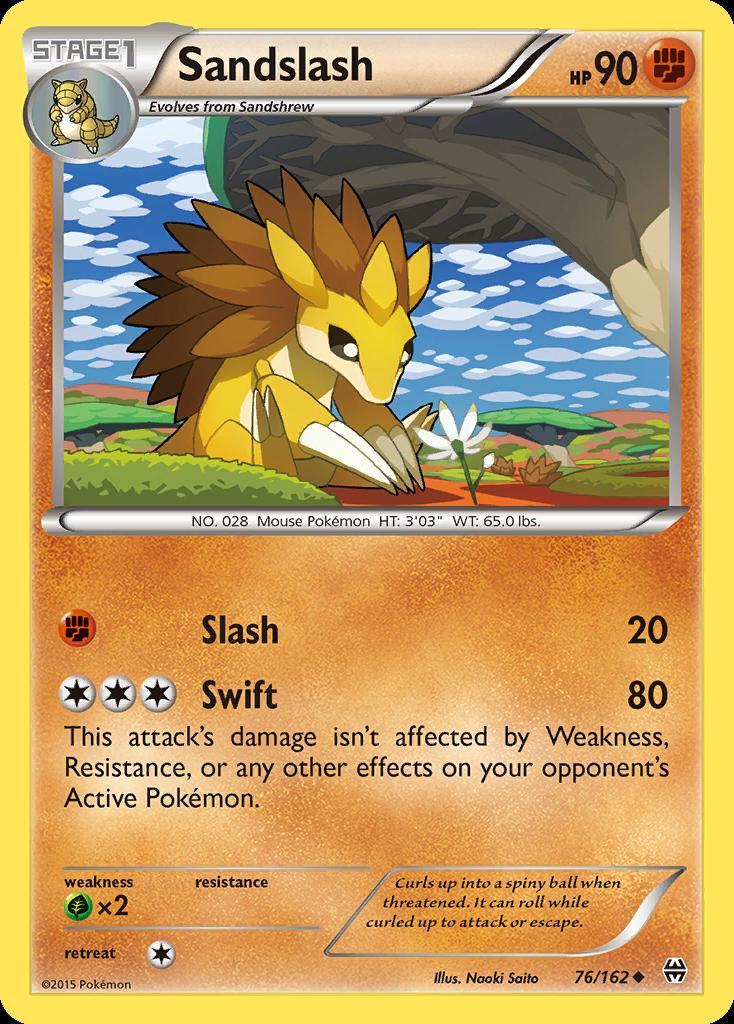 Pokemon Sandslash (76/164) BREAKthrough LP