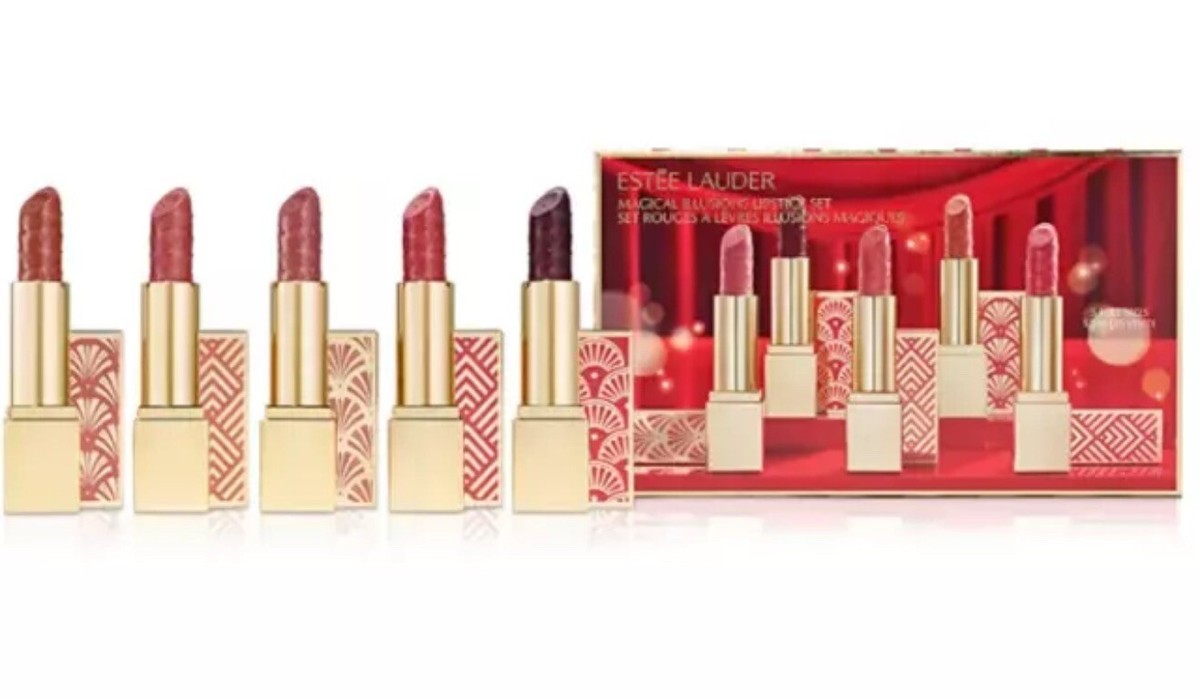 Estee Lauder Magical Illusions Holiday Lipstick Set - 5 Full Size