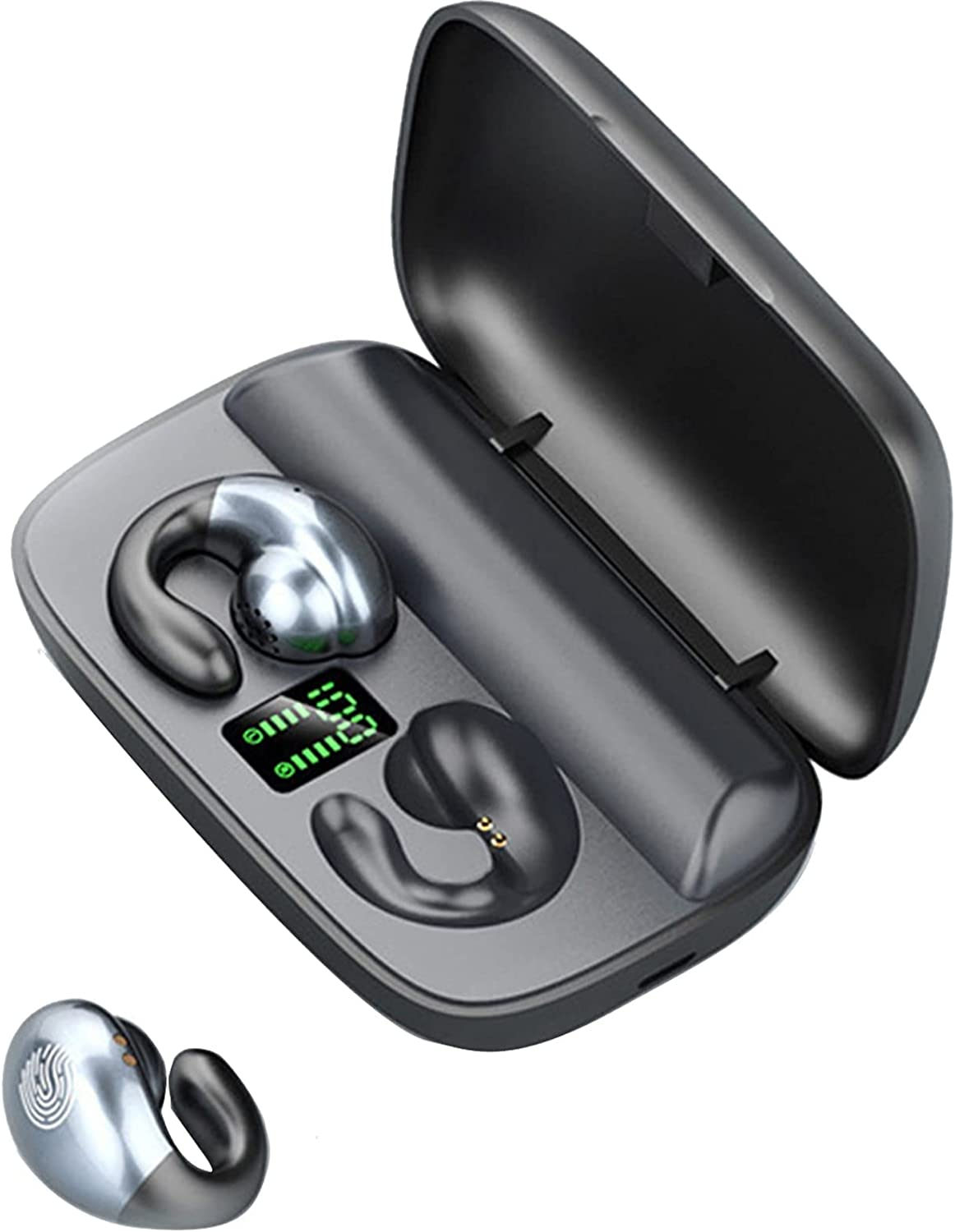 Wireless Earbuds with Earhooks Mini Bone Conduction Headphones Waterproof Blueto