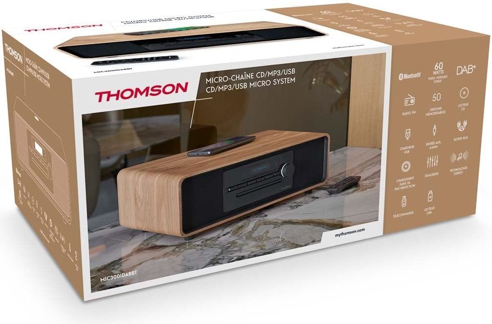 Audio & Hi-Fi Nuovo - Thomson: Sistema Micro Hi - Fi Cd/Mp3/Usb Mic300Idabbt Ner