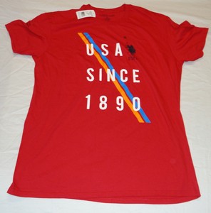 us polo assn red t shirt