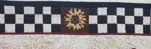 TAPESTRY KITCHEN MAT/RUG (20"x30") 3 ROOSTERS & SUNFLOWERS FRAME, rectangle, HC - Picture 11 of 13